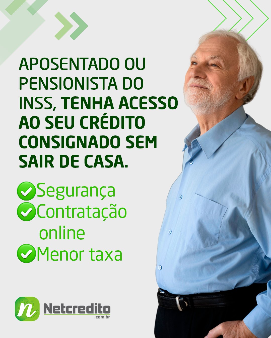 Aposentado ou pensionista do INSS, tenha acesso ao seu crédito consignado sem sair de casa