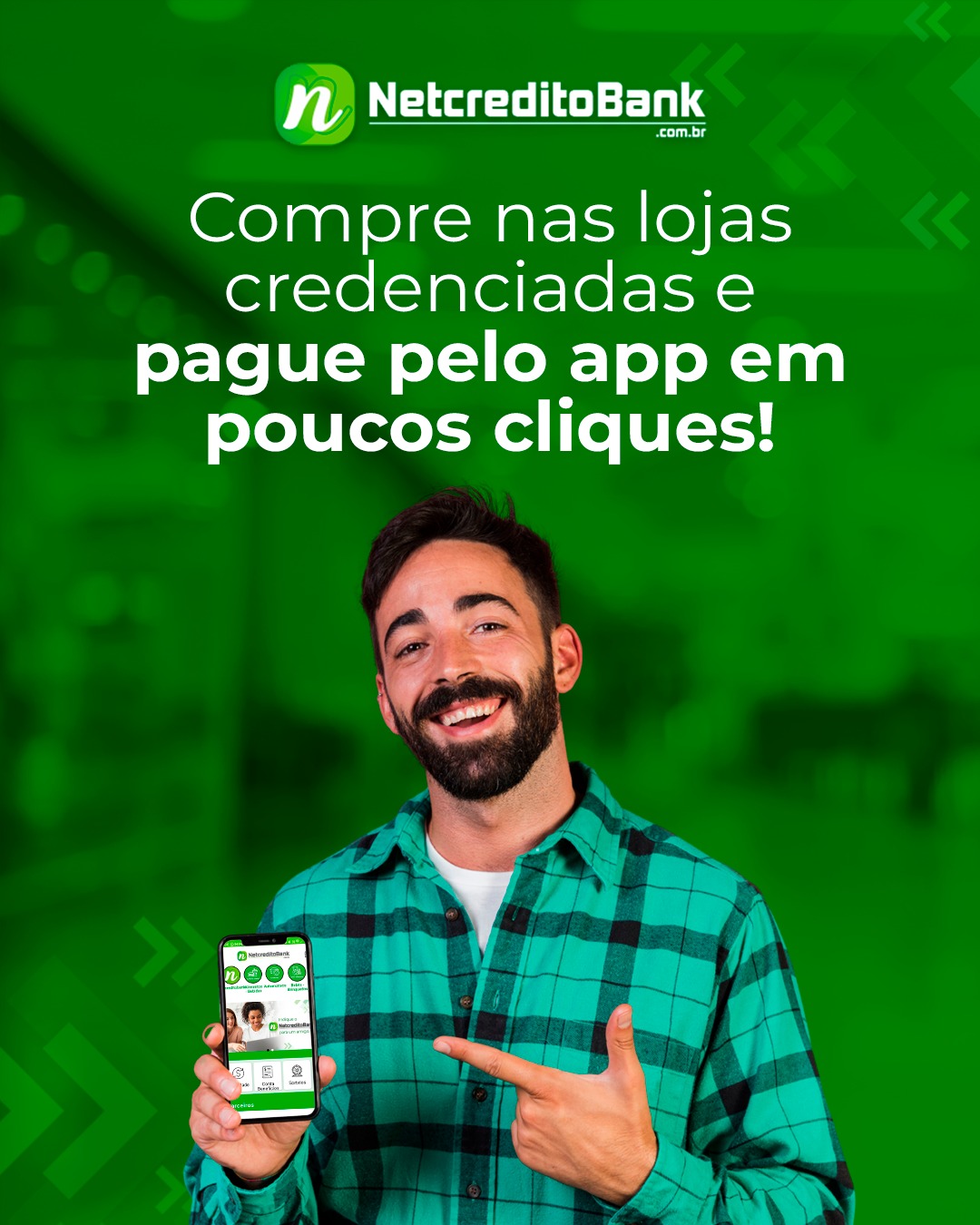 Experimente a praticidade que só o NetCrédito Bank oferece!