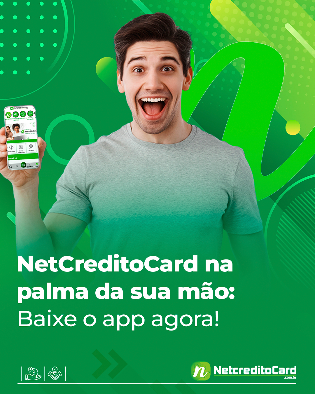 NETCREDITOCARD na palma da sua mão