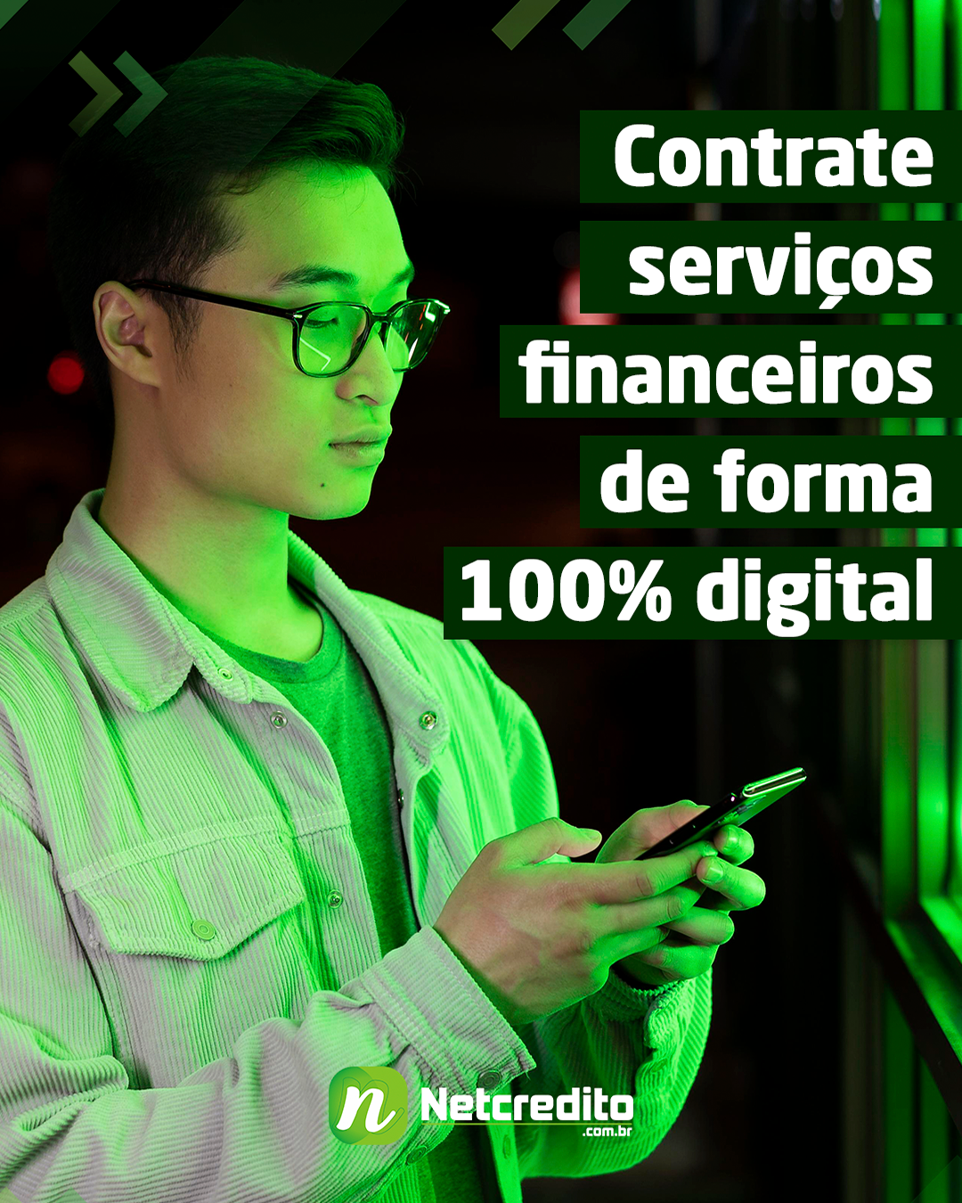 Contrate serviços financeiros de forma 100% digital