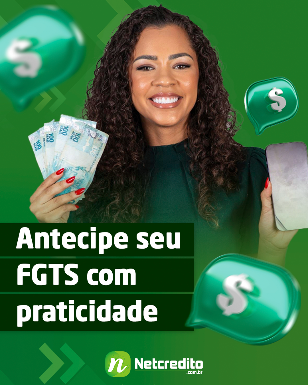 Antecipe seu FGTS com praticidade