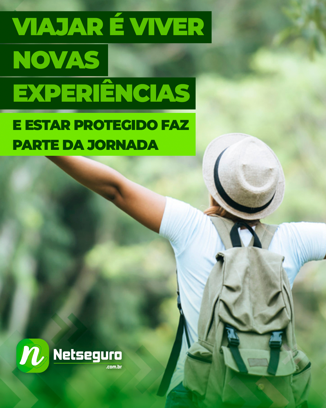 Viajar é viver novas experiências e estar protegido faz parte da jornada